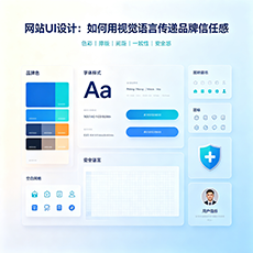乐山建站-网站UI设计:如何用视觉语言传递品牌信任感